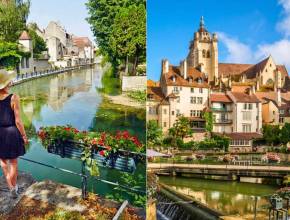 “It’s the Little Venice of the Jura”: just a 2-hour train ride from Paris, this bucolic town with its emerald waters, crisscrossed by a canal lined with small boats, is a French gem that rivals even La Serenissima itself.