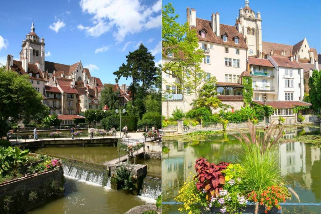 Il Canal des Tanneurs, città d’acqua in Francia, Dole, Giura