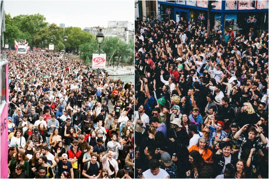 techno parade paris vue aérienne