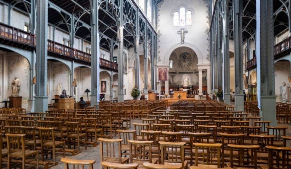 This Parisian church hides a spectacular steel framework that originated from the World’s Fair