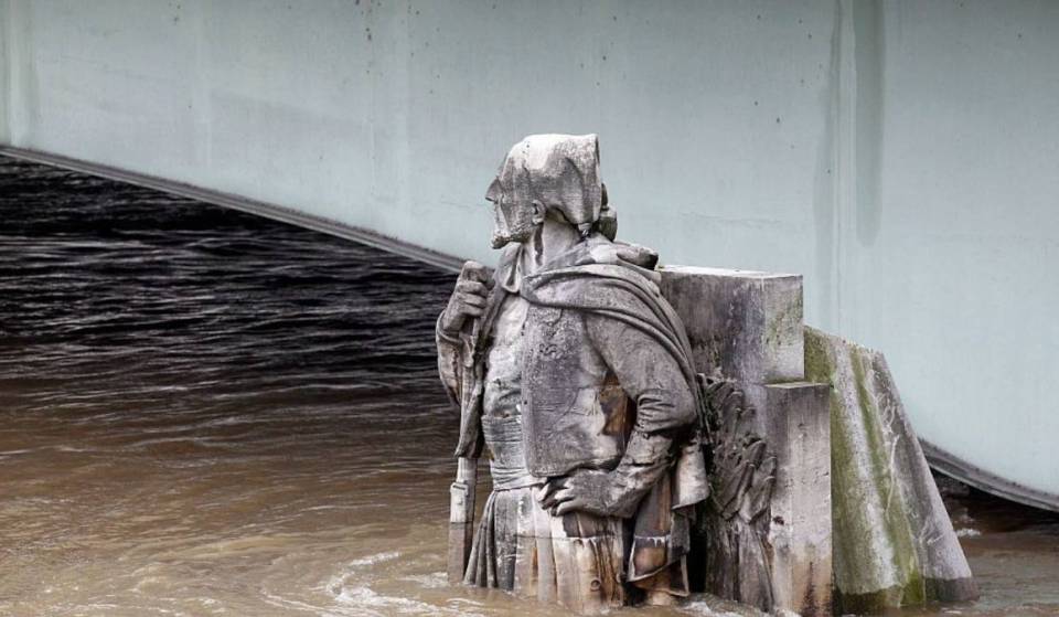 Since 1856, this stone statue has become the star of Paris whenever the Seine rises