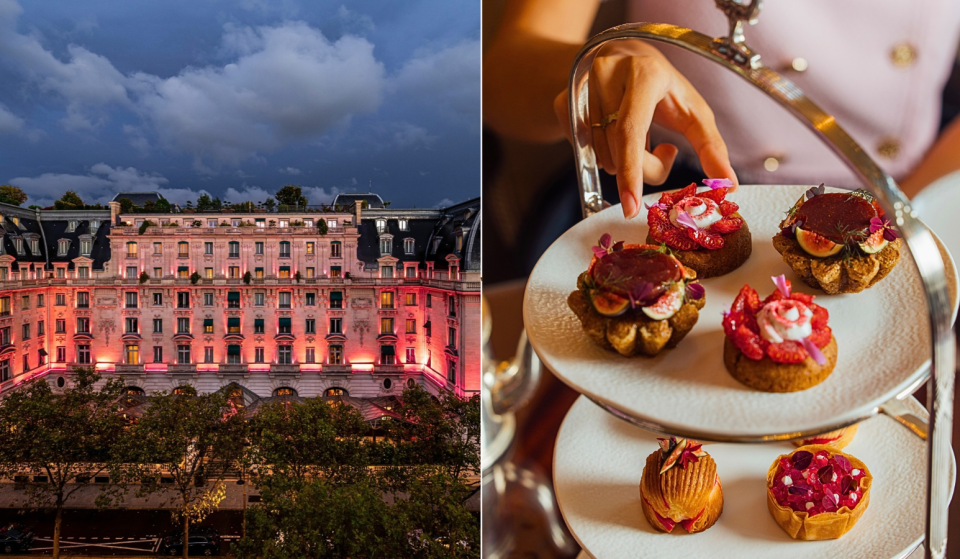 In Paris, this luxury hotel is decked out in pink throughout the month of October to support the fight against breast cancer
