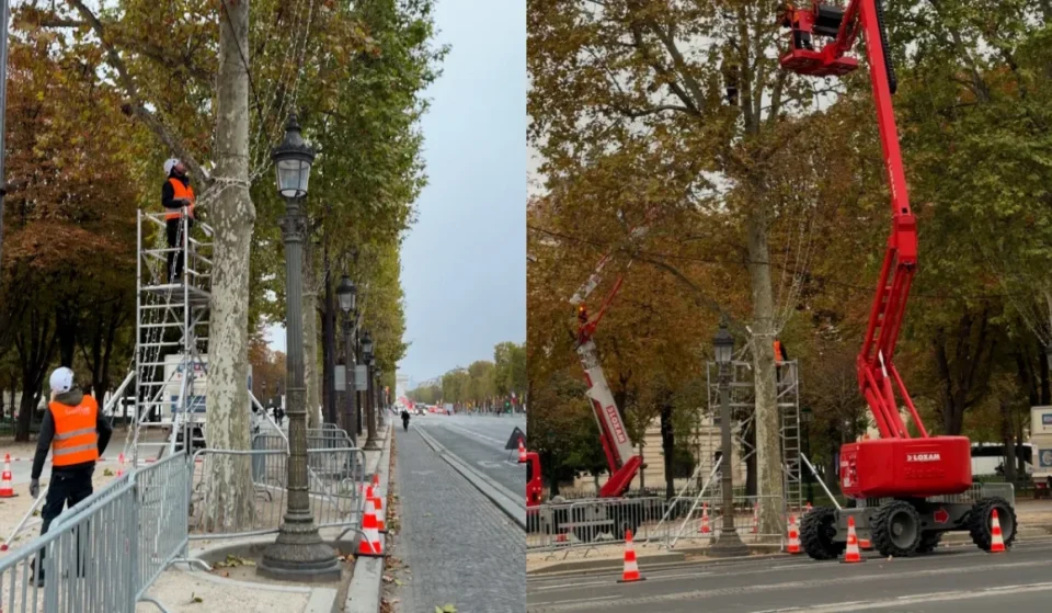 Luces navideñas en París: vídeo de la instalación