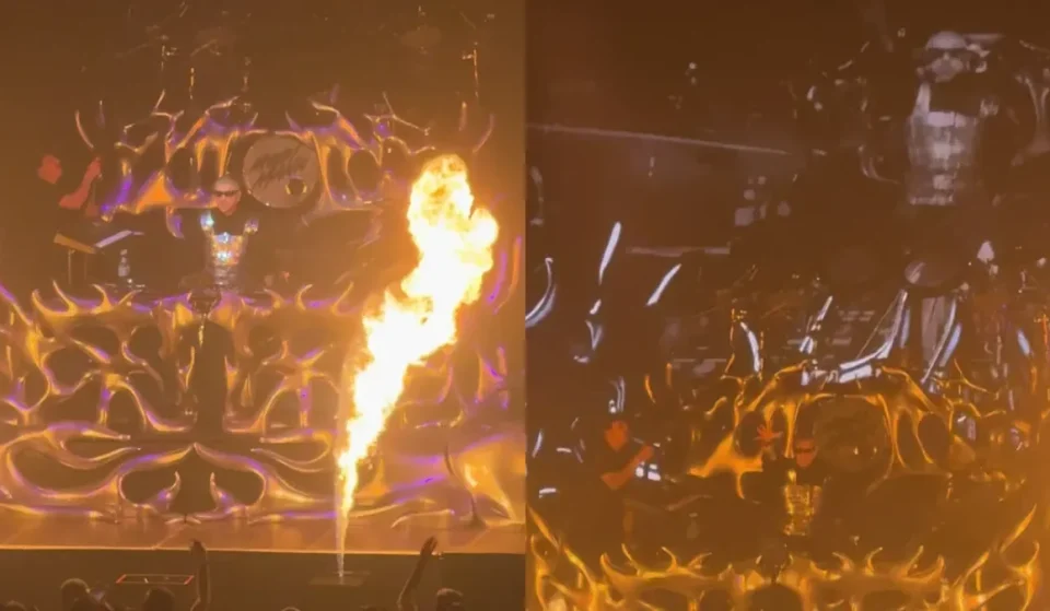 Mosimann en directo en el Zénith de París: batería y platos