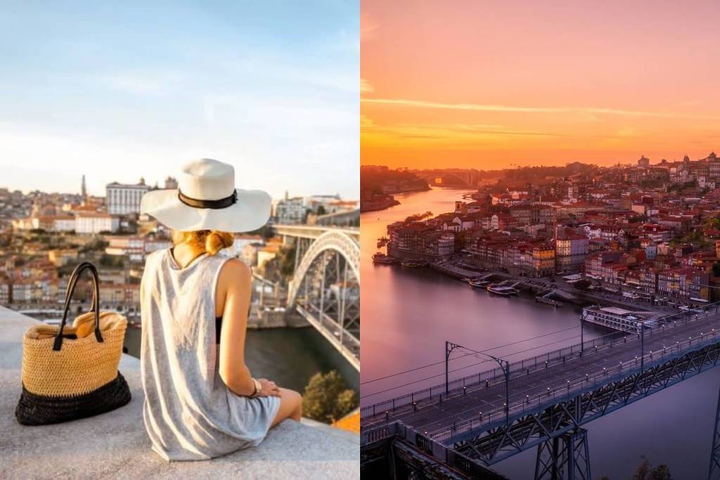 Hay lugares con vistas realmente increíbles sobre la ciudad de Oporto