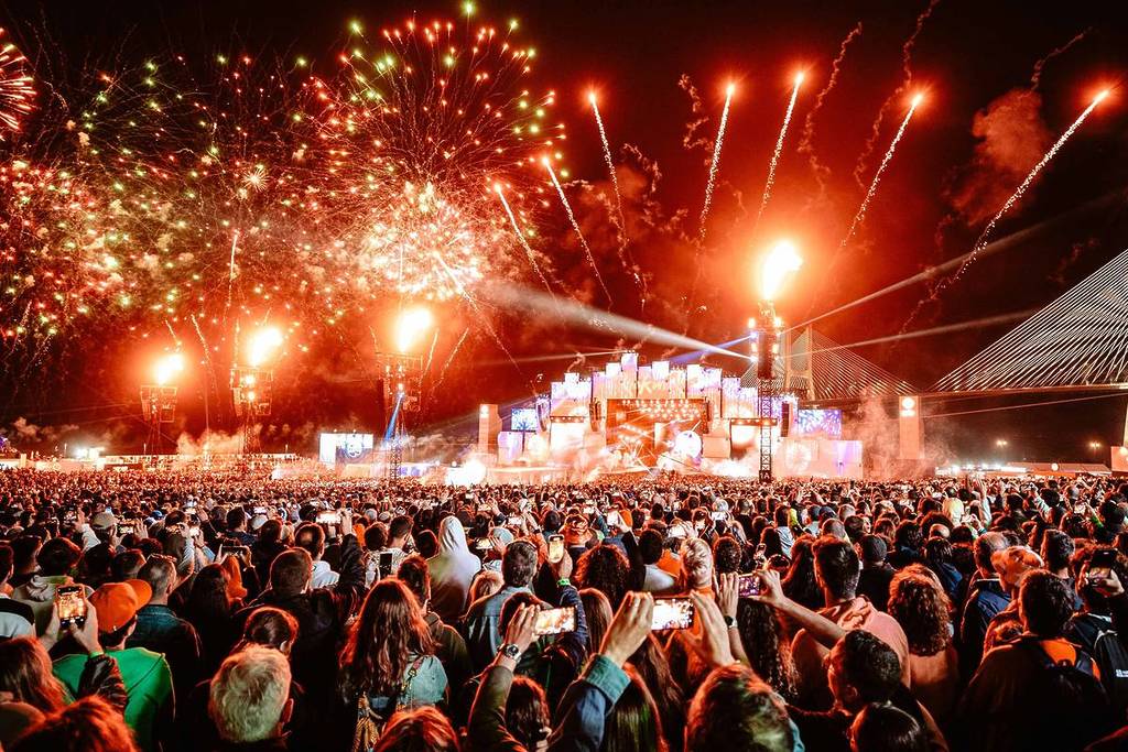Fogo de Artificio no rock in rio lisboa