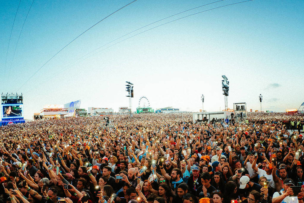 Imagem do ambiente do Rock in Rio Lisboa