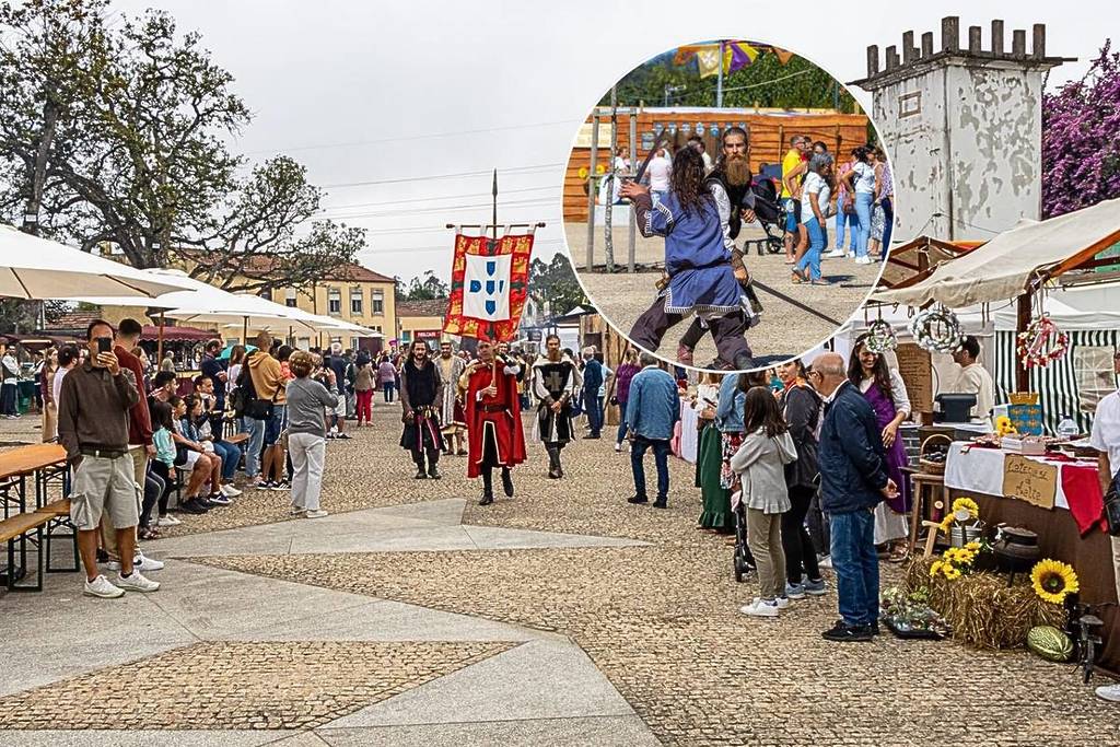A view of the atmosphere at the Malta Medieval Fair, in the municipality of Vila do Conde