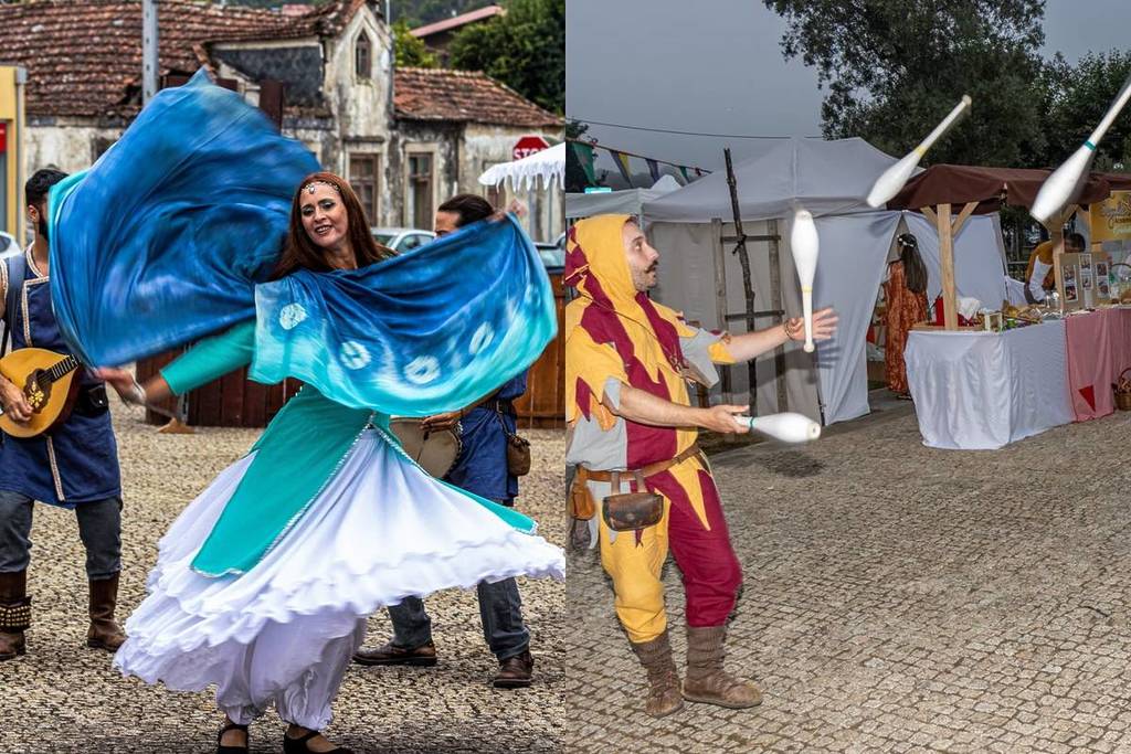 Vista para o ambiente da Feira Medieval de Malta, no concelho de Vila do Conde