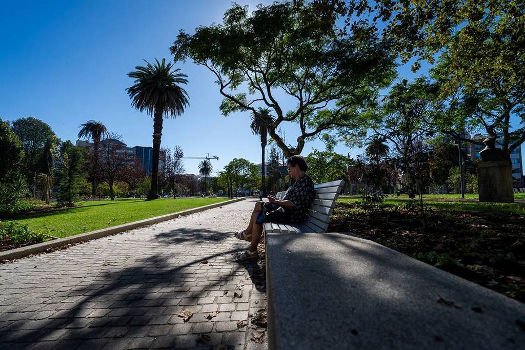 O jardim da Praça da República surge agora renovado no centro do Porto