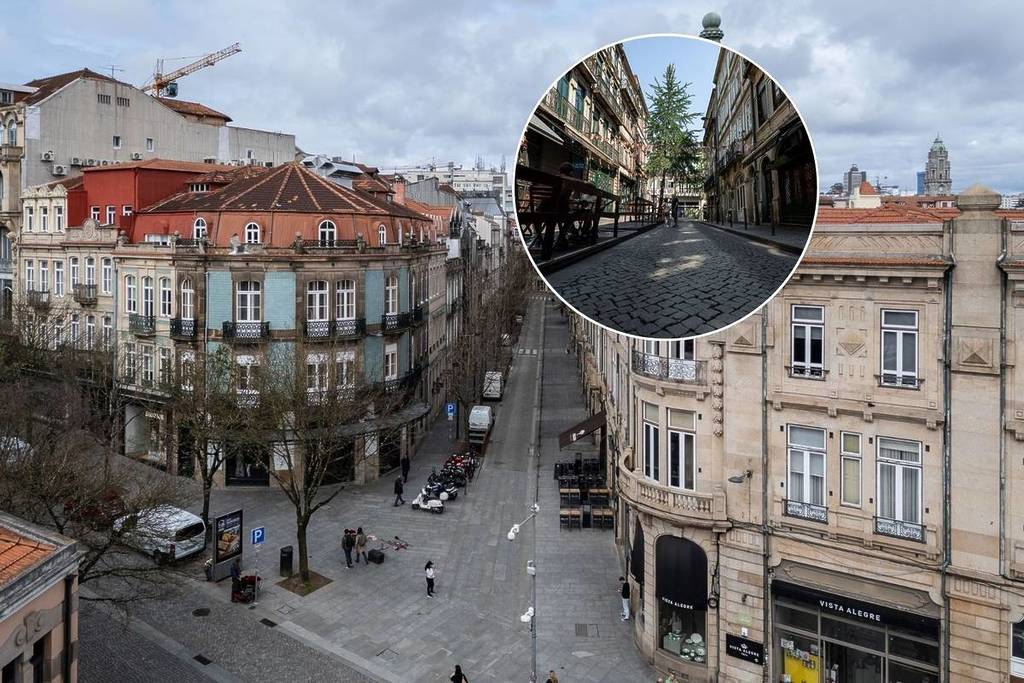 As ruas Cândido dos Reis e da Galeria de Paris vão ser pedonais