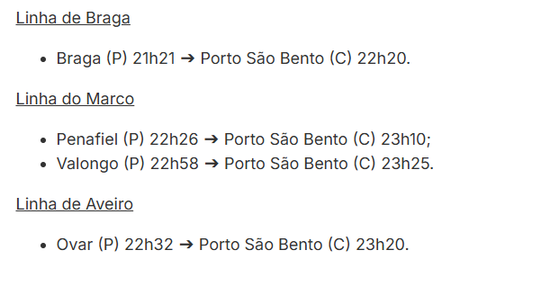Há reforço dos comboios urbanos na noite da passagem de ano no Porto