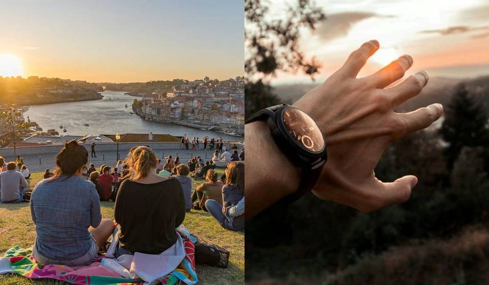 Una hora menos de sueño, más luz (y tiempo) para disfrutar de la puesta de sol en Oporto: ¿sabes cuándo cambia la hora y comienza la temporada de terrazas?