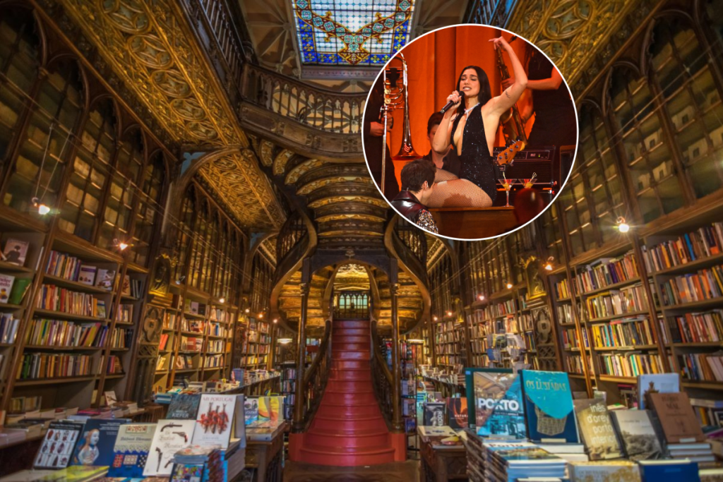 La librería Lello, visitada por Dua Lipa