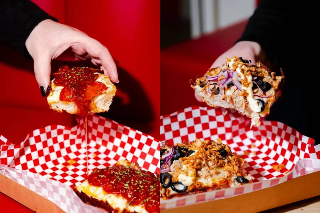 Las pizzas al estilo Detroit de Angry Box ya han llegado al Mercado Bom Sucesso