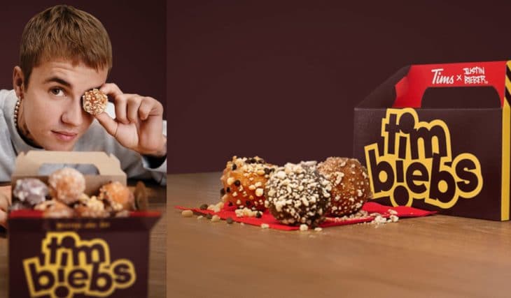Justin Bieber collabore avec Tim Hortons pour vous offrir des Timbits uniques et délicieux