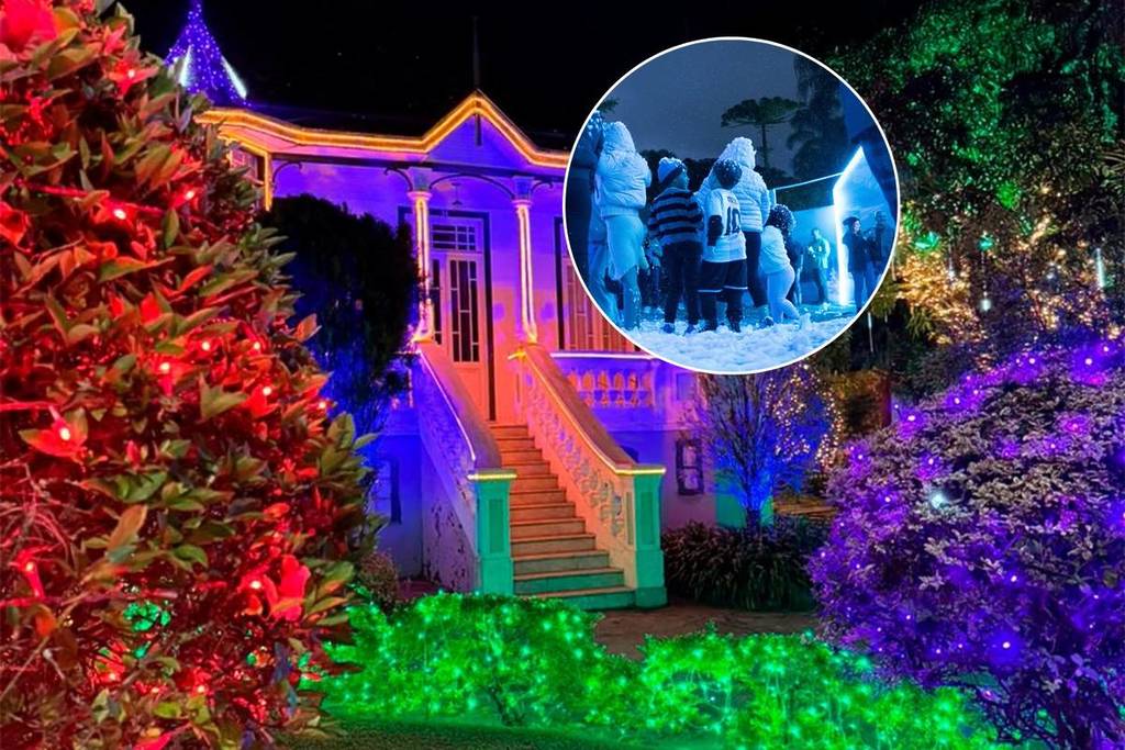 Less than 2 hours from Rio, the Imperial City is transformed into an Enchanted Christmas Valley, with a snow and ice kingdom, an illuminated tunnel and giant sculptures!