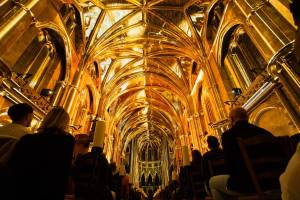 Doors are now open for this captivating 360-degree light and live orchestra show inside the historic Cathedral of the Blessed Sacrament