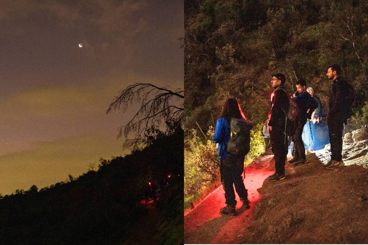 trekkings guiados nocturnos Parque Cordillera