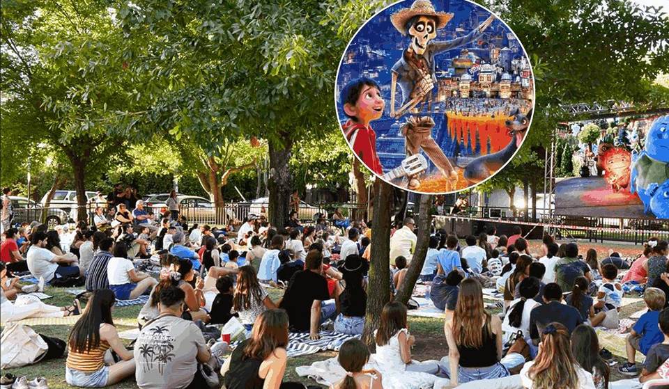 Cine al aire libre en Vitacura: Disney, música y una plaza convertida en pantalla gigante para una noche que no se repite