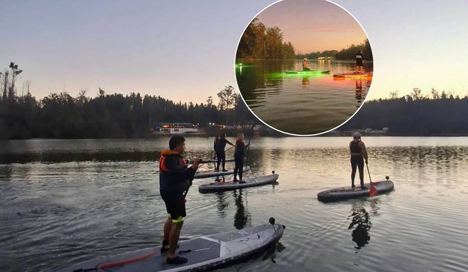 Ruta nocturna de Stand Up Paddle en Curauma: remar de noche entre bosque y agua. Una escapada única e imperdible a menos de dos horas de Santiago