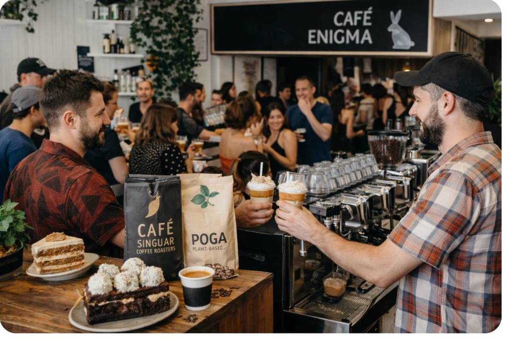 coffee party Enigma, La Reina Santiago
