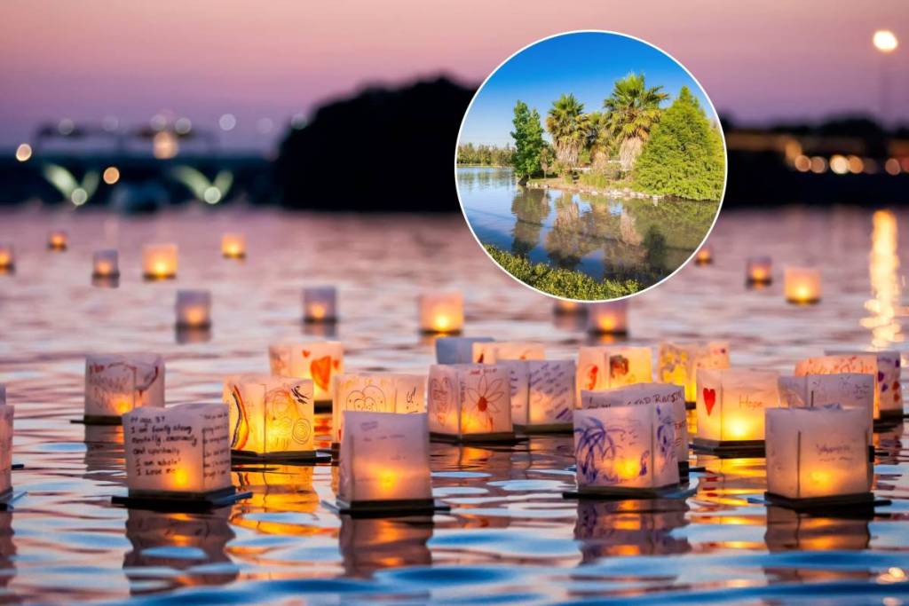 water lantern festival - linternas flotantes en santiago