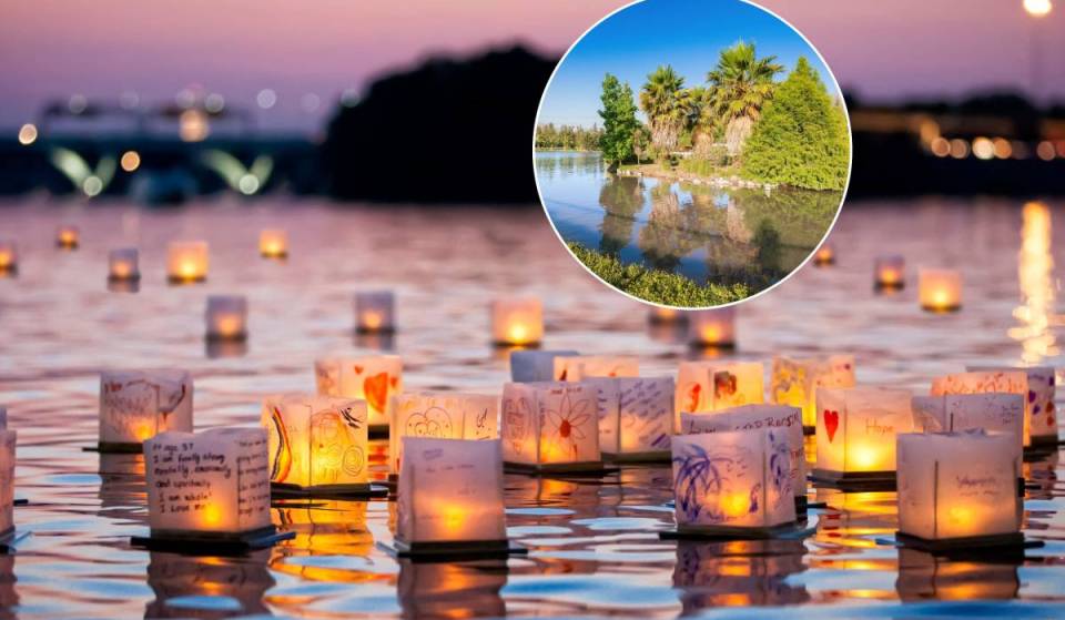 Parece Tailandia, pero es Santiago: solo la noche de Halloween, cientos de linternas flotantes iluminarán el Parque Padre Hurtado