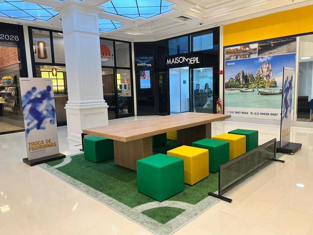 Espaço de Troca de Figurinhas no Pátio Higienópolis