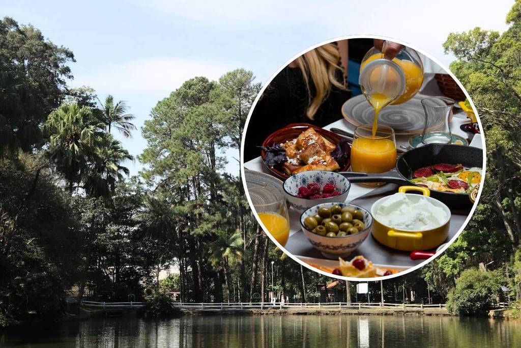 café colonial en el Horto Florestal O Velhão zona norte de São Paulo