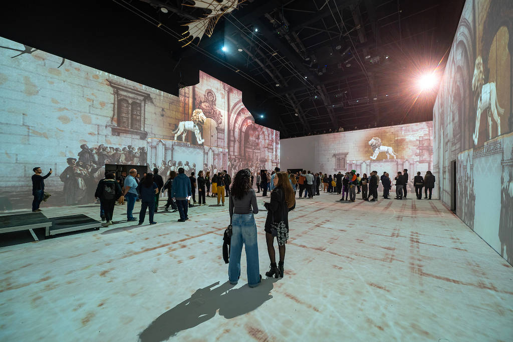 Visual Farm Gymnasium leonardo da vinci exposição