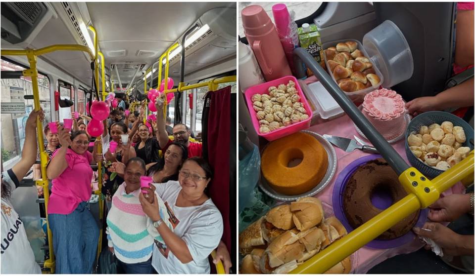 “Até chá de bebê!” Este é o ônibus mais animado de São Paulo, com café da manhã e festas de aniversário a bordo