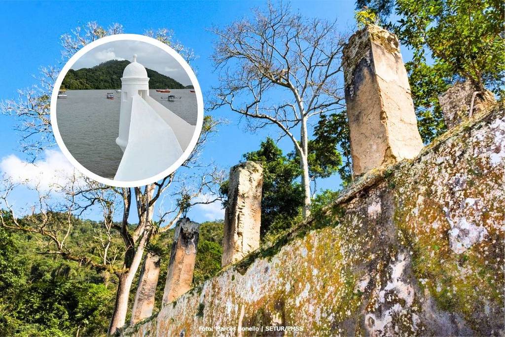 atrações históricas no litoral de SÃO PAULO