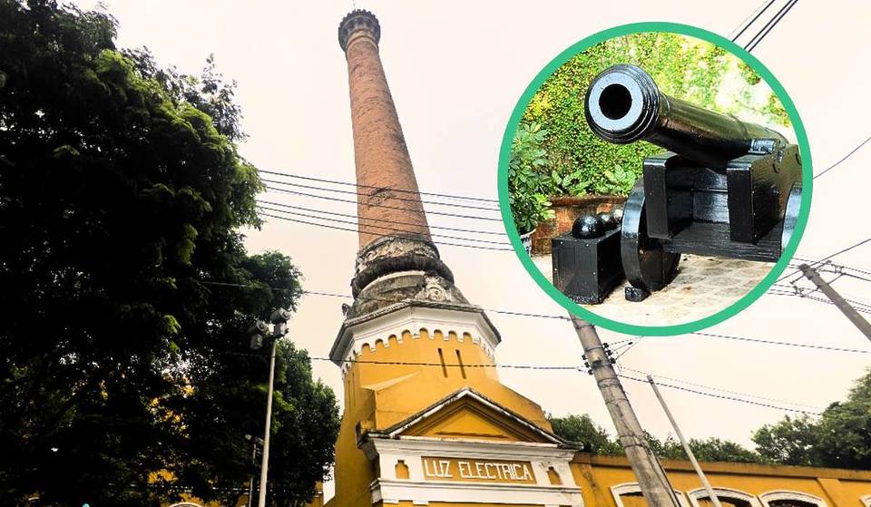 This century-old chimney in the center of São Paulo bears the marks of a bombing – and hardly anyone knows its history
