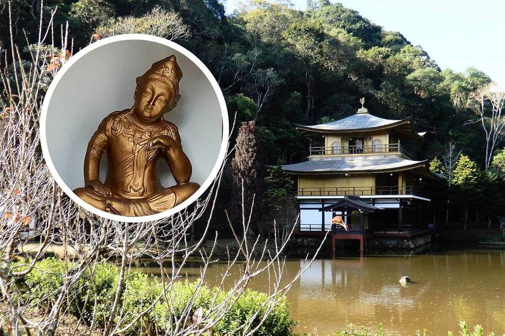 A única réplica do Templo Dourado de Kyoto está a apenas 40