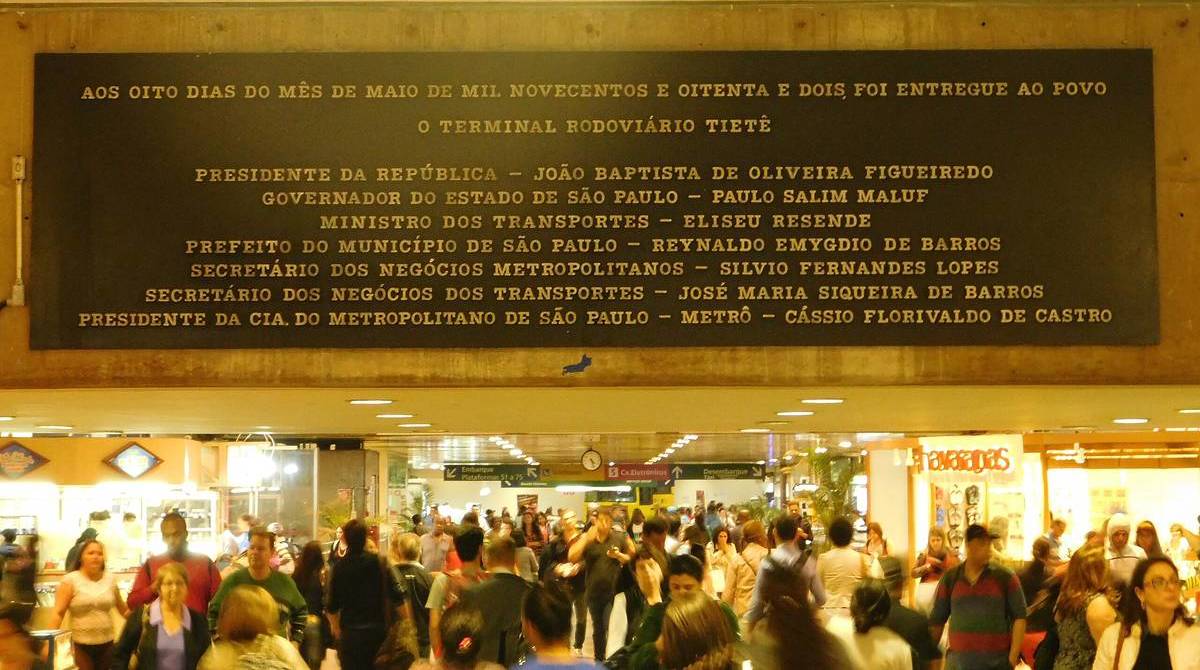 terminal rodoviário tietê segundo maior do mundo são paulo