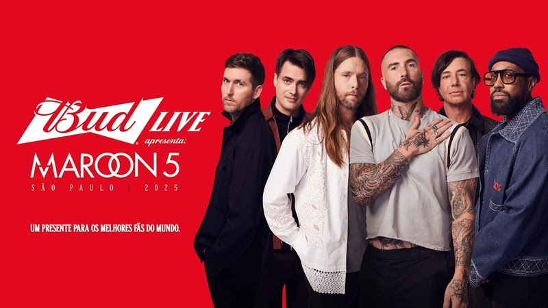 maroon 5 em são paulo show gratuito bud live