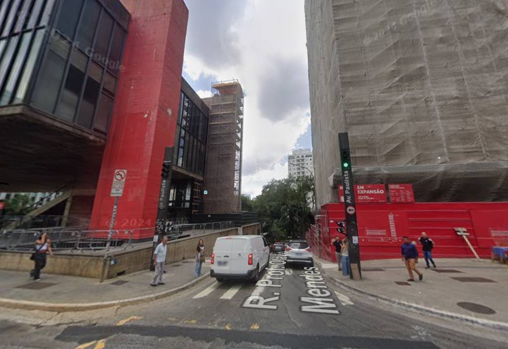 masp em expansão rua lateral Rua Professor Otávio Mendes pedestres