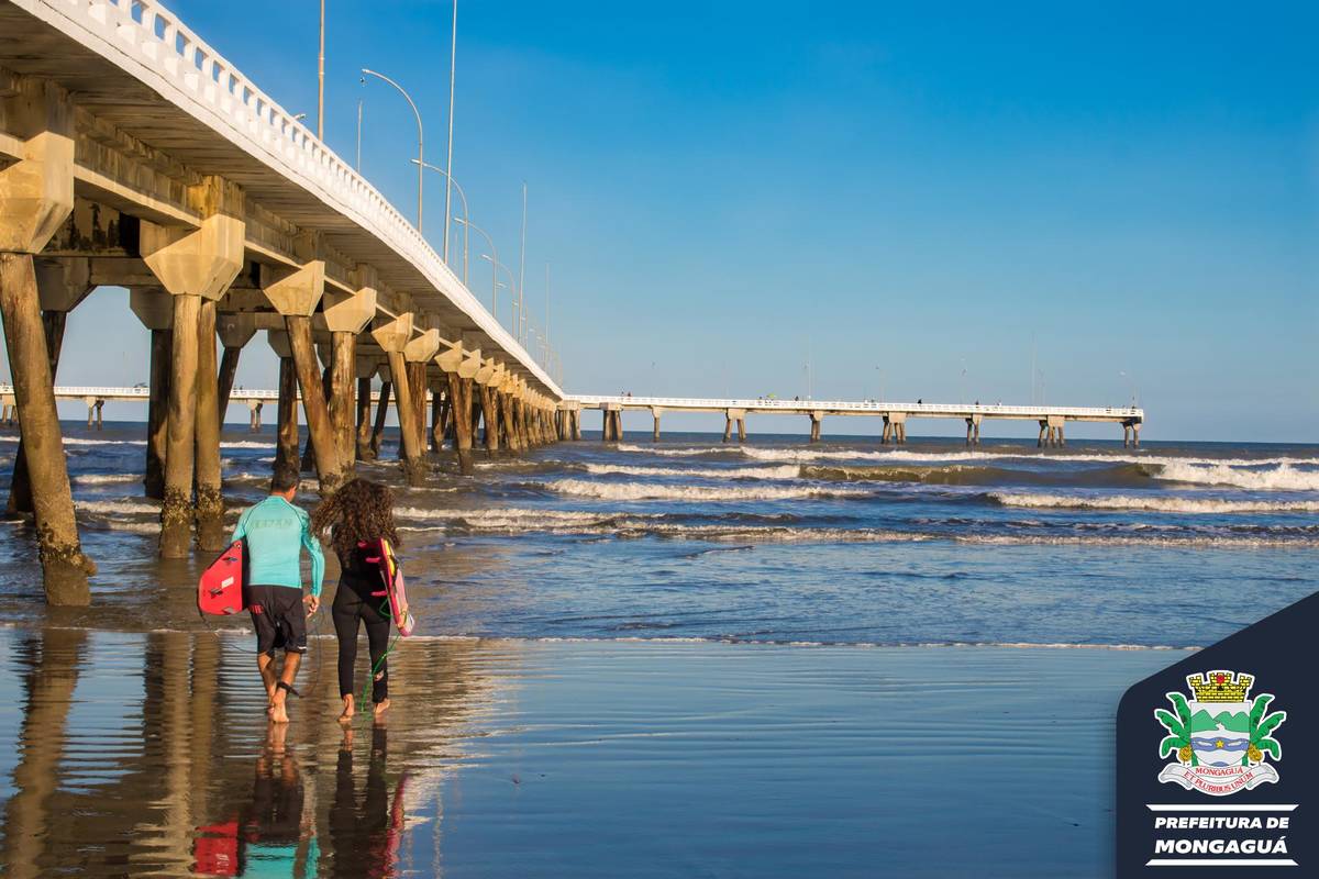 praia lataforma de pesca em mongaguá litoral sao paulo