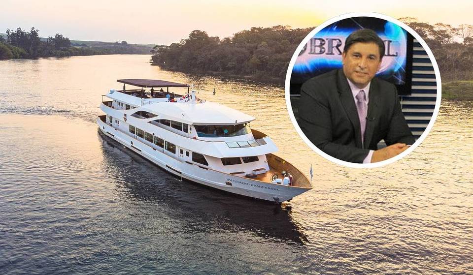 Quanto custa viajar no cruzeiro de luxo do Rio Tietê? Navio de famoso jornalista brasileiro oferece passeio com buffet completo e música ao vivo