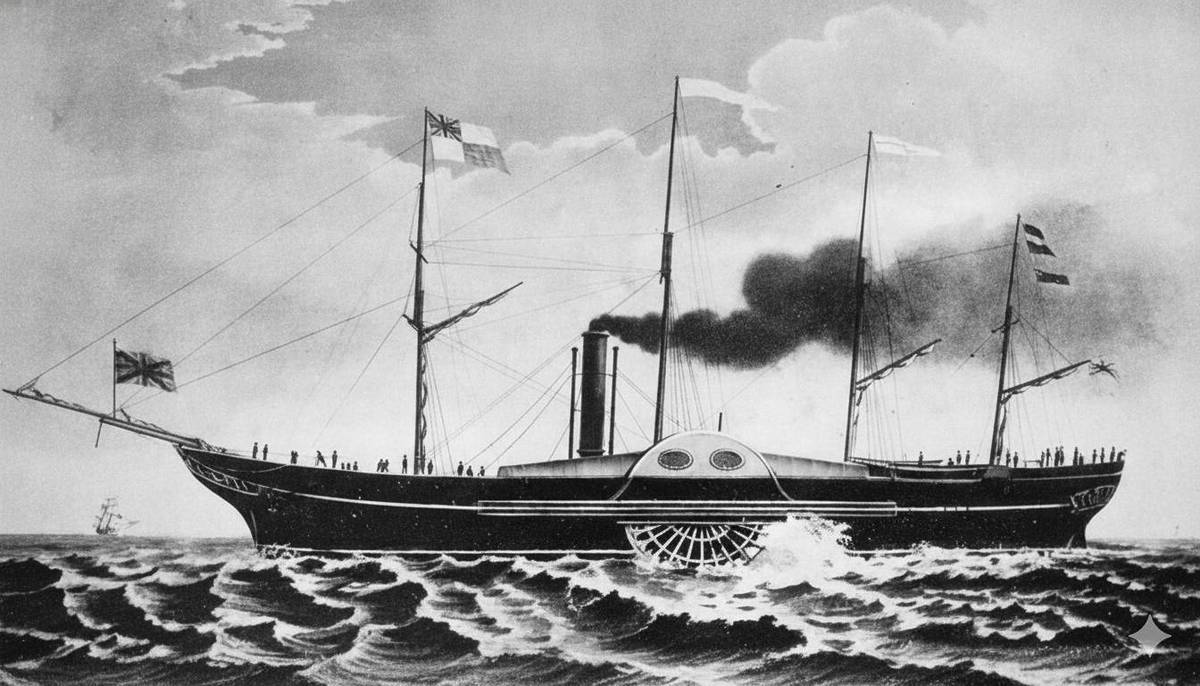 navio a vapor militar Tamandathay itapura interior de são paulo