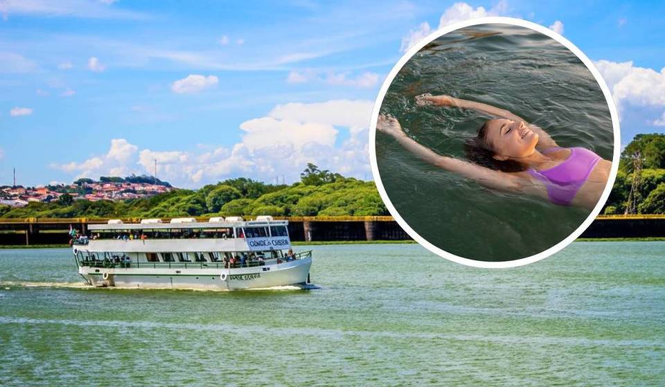 El río Tietê que los paulistanos no conocen: agua potable, esclusas e incluso playas artificiales para disfrutar del calor.