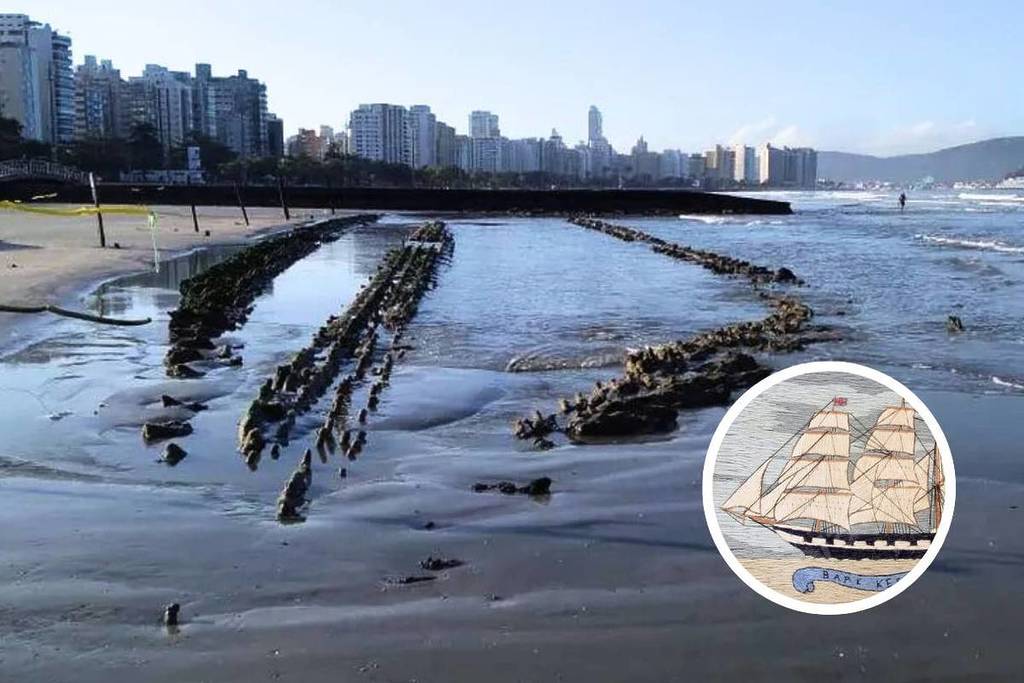 veleiro kestrel navio fantasma em santos litoral de são paulo