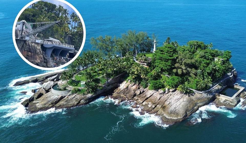The island in São Paulo where tourists arrive by crane: the destination is the only one in the Americas with an international sustainability seal