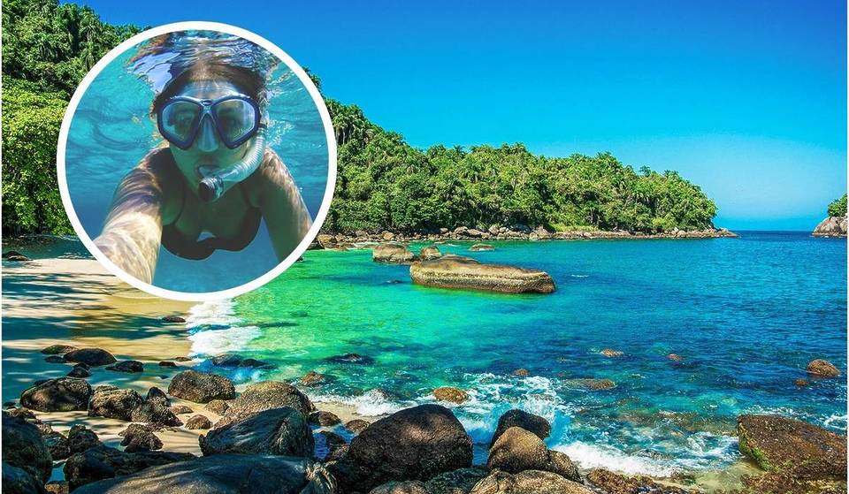 «No es Maldivas»: el «acuario natural» de São Paulo se encuentra en Ubatuba y tiene acceso controlado; el agua es tan cristalina que no hace falta snorkel.