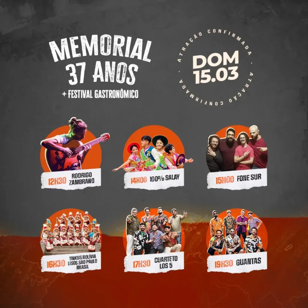 Festival de Comidas da Venezuela e do Peru neste fim de semana