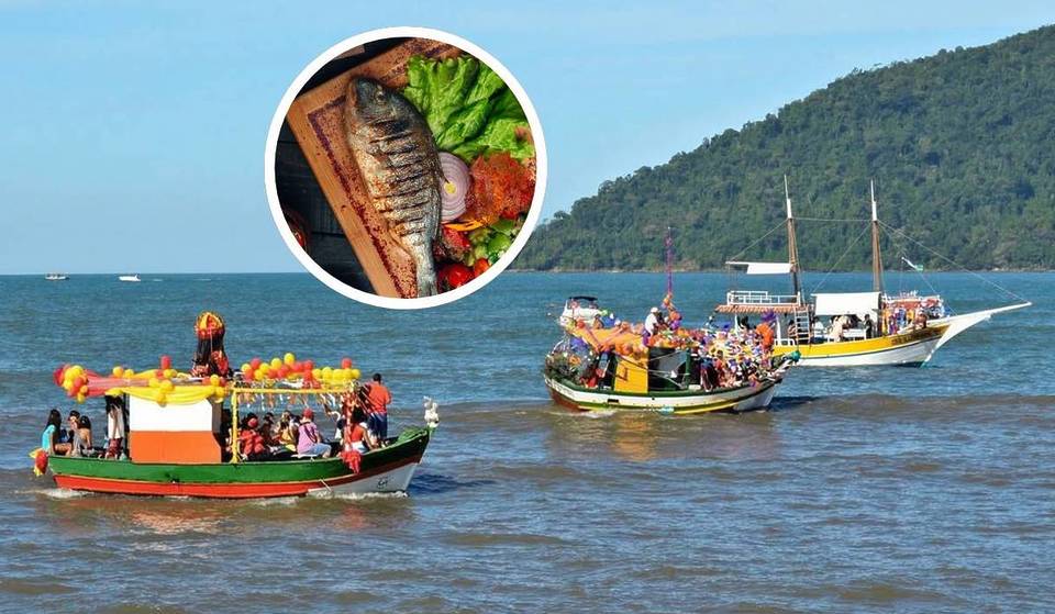 ¡No es en el Nordeste! La fiesta de la costa de São Paulo cuenta con una procesión en el mar, carreras de canoas y gastronomía caiçara