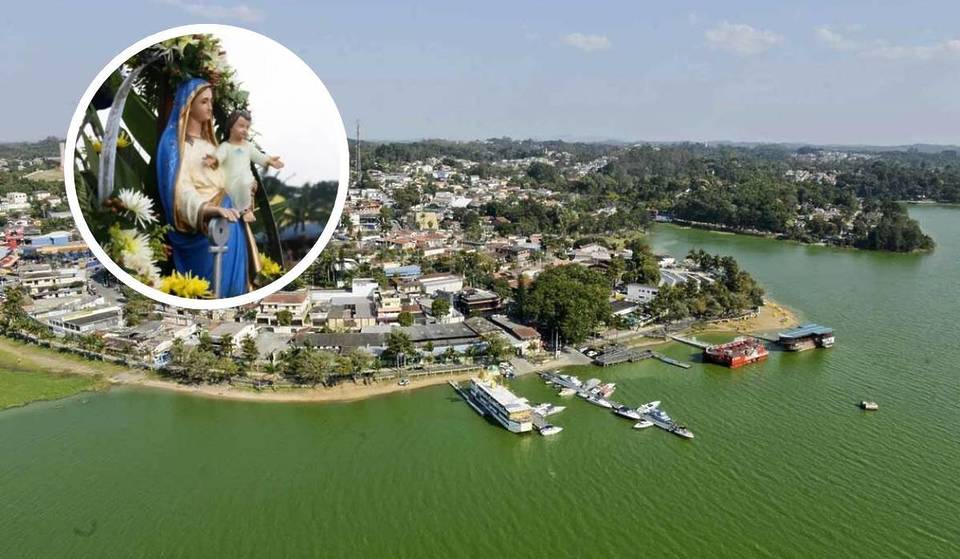 Una ciudad a 30 minutos de São Paulo tiene una procesión de barcos con «capillas flotantes», cánticos y flores en el embalse de Billings