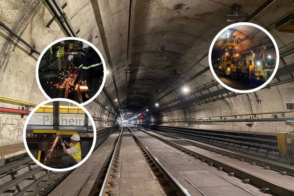 manutenção noturna do metrô de sp