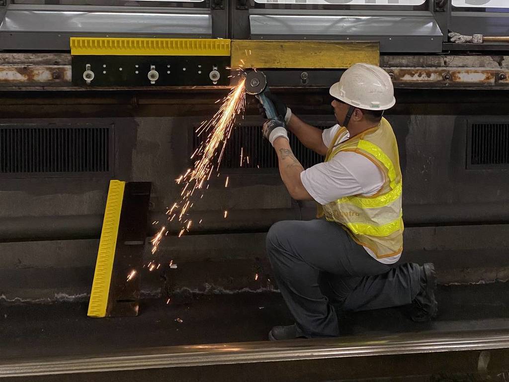 manutenção noturna do metrô de sp